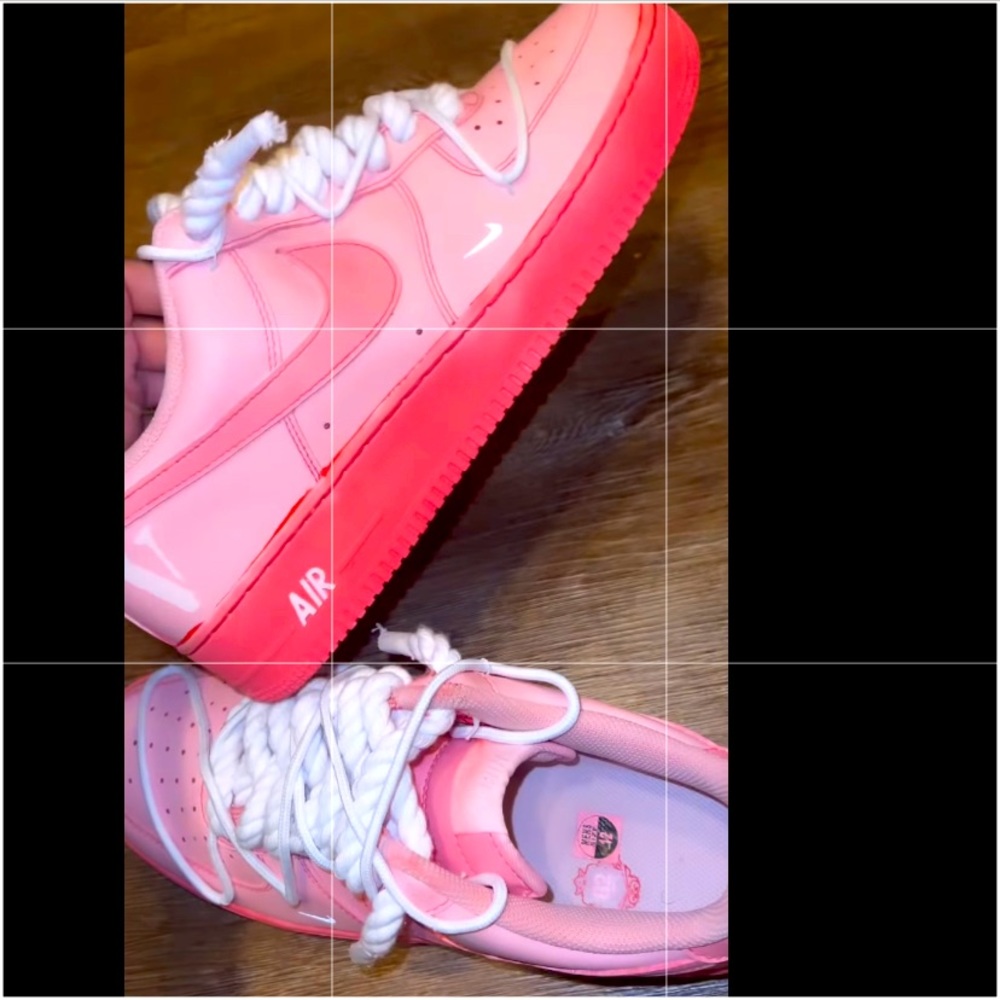 Here are some pink Air Force’s forsale made by me.
